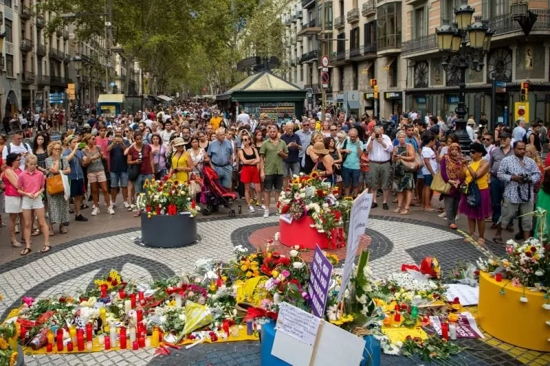 Homenaje a las víctimas de los atentados en Barcelona
