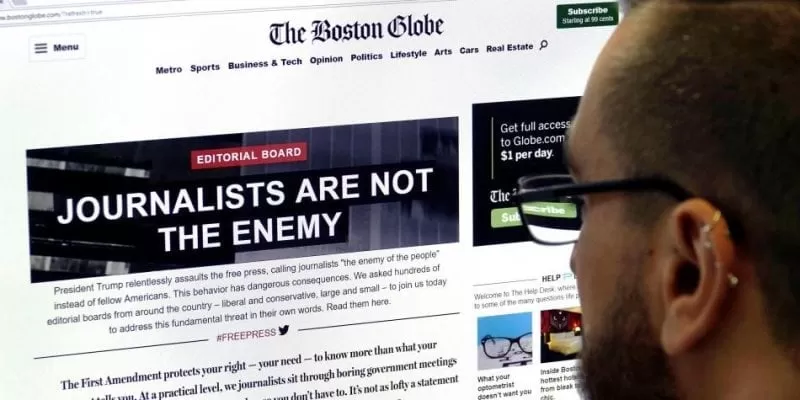 Periódicos de Estados Unidos defienden la libertad de prensa ante ataques de Trump