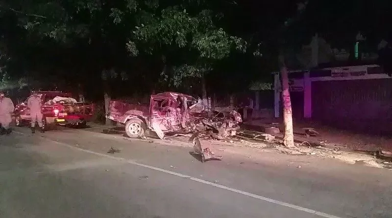 Video: Hombre muere y mujer resulta gravemente herida tras aparatoso accidente vehicular en San Pedro Sula