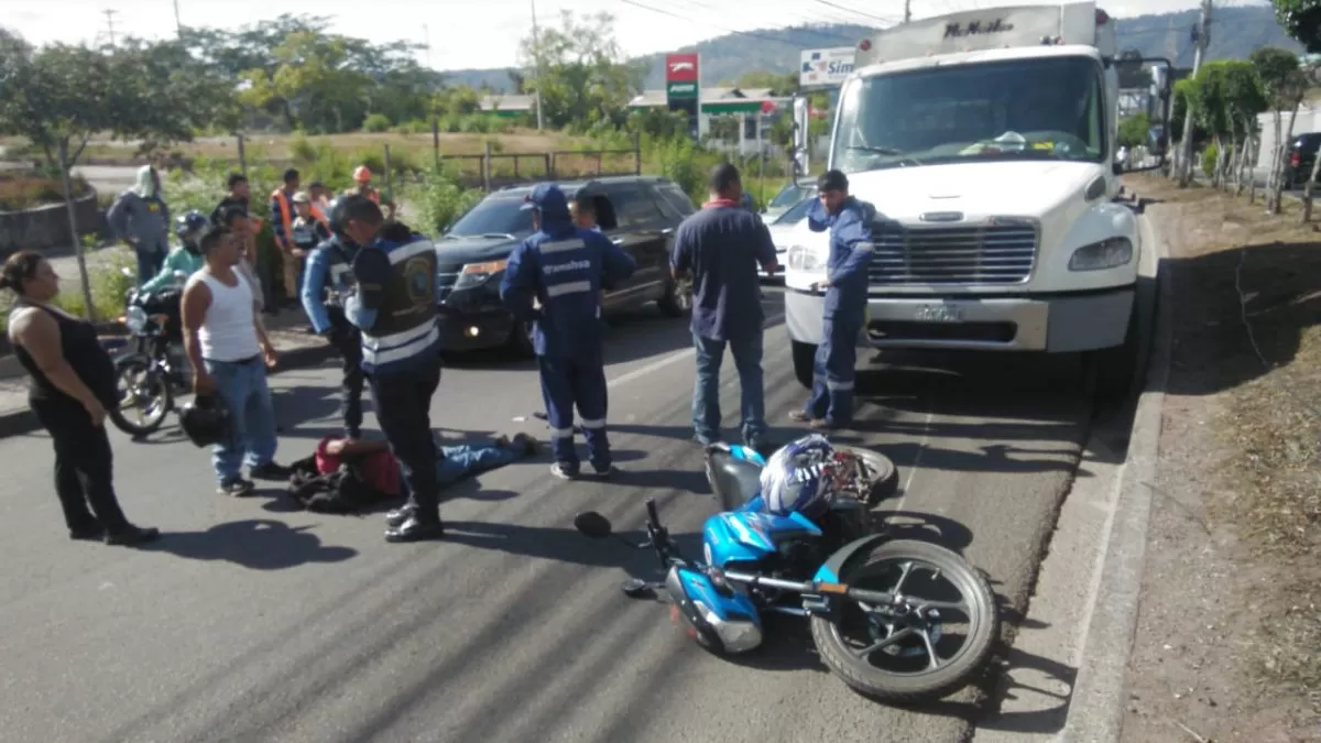 Accidente vehicular en Tegucigalpa deja un herido