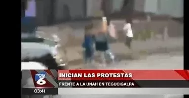 Inician las protestas frente a la UNAH en Tegucigalpa (Video)