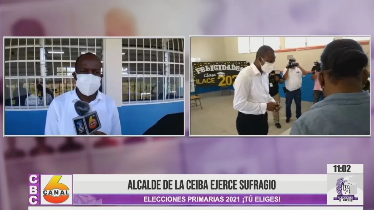Alcalde de La Ceiba ejerce sufragio