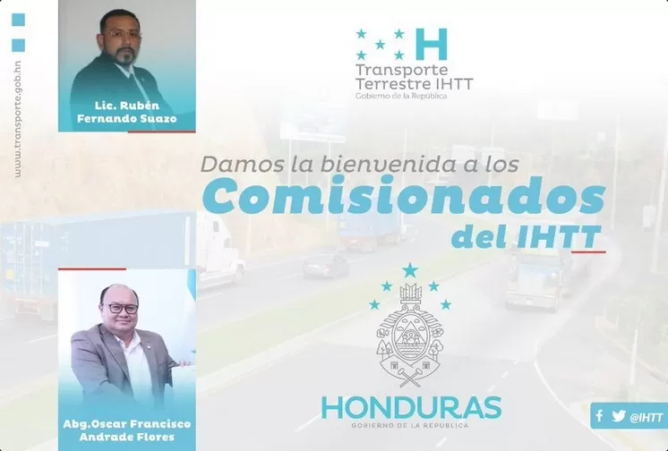 Nombran nuevos Comisionados en el Instituto Hondureño de Transporte Terrestre